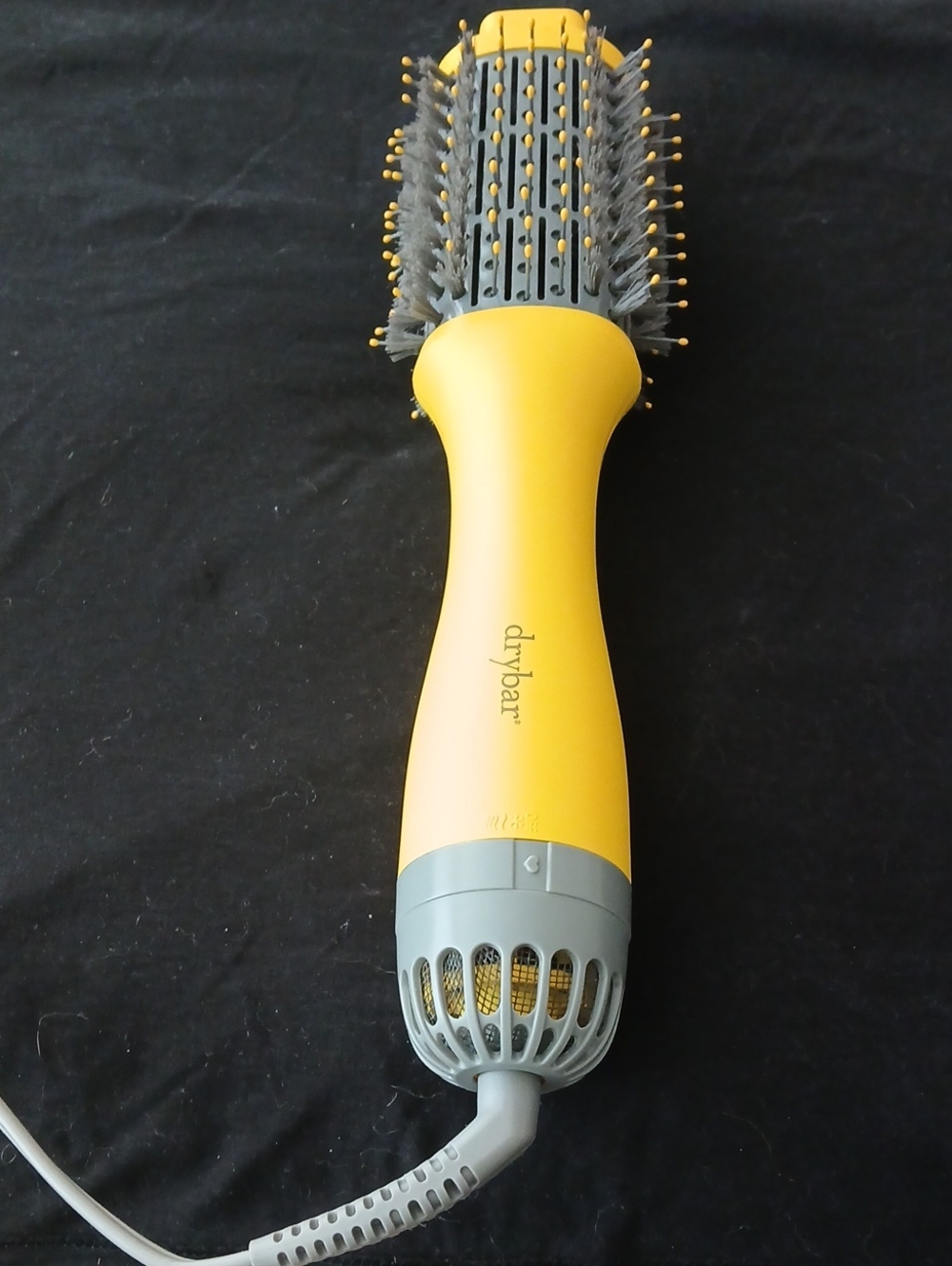 Drybar Yellow and Gray Round Thermal Styling Brush